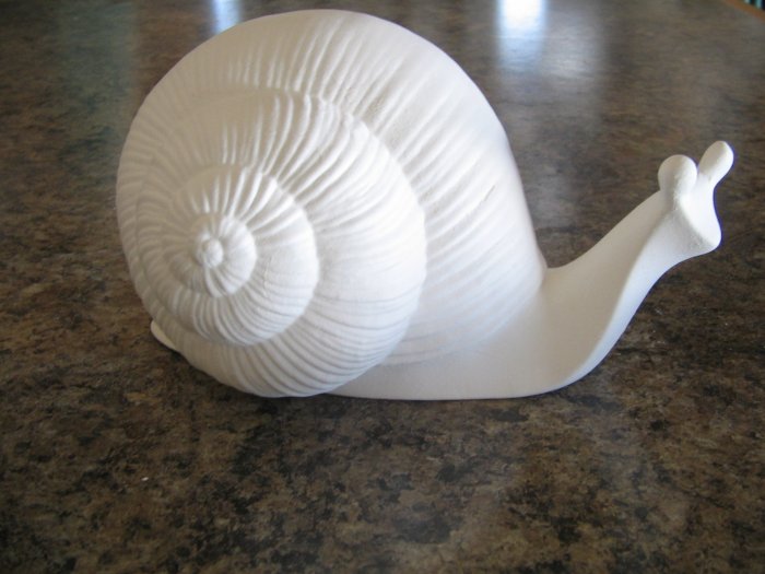 Ceramic Snail Garden Decor Ready To Paint