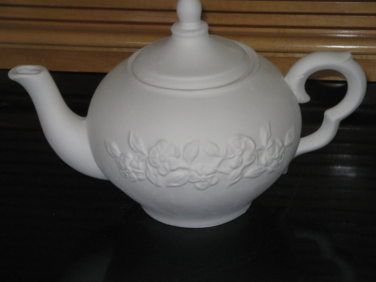 Ready To Paint Tea Pot Floral Design Ceramic Bisque U Paint
