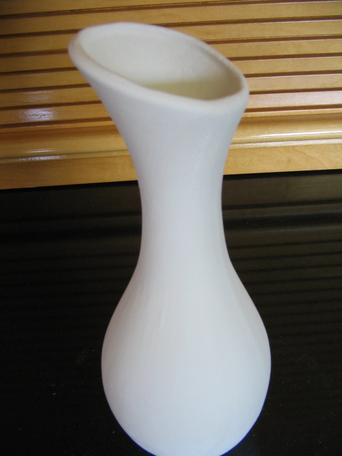 Bisque Wide Base Bud Vase Ceramic Ready To Paint