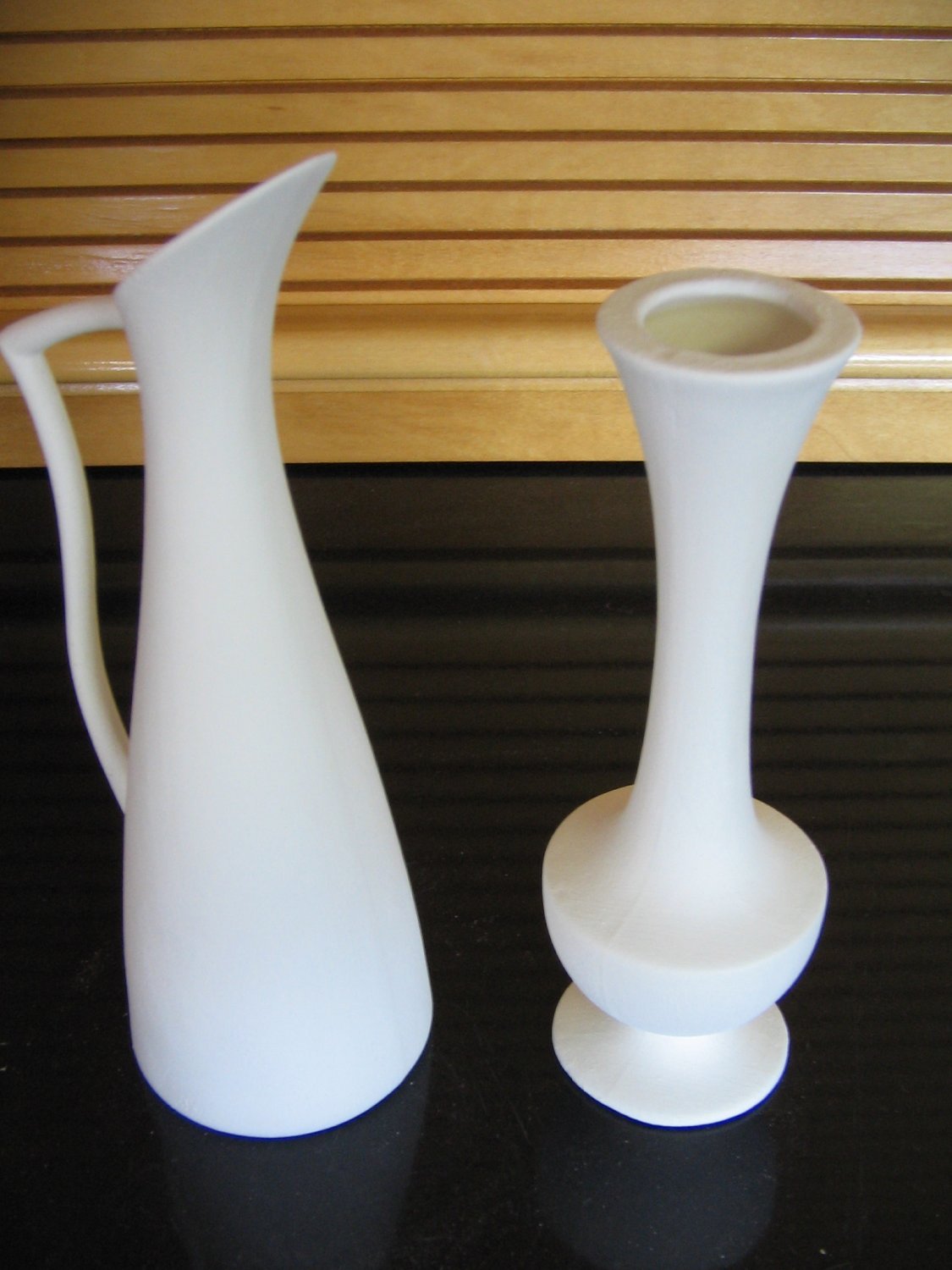 Ready To Paint Bud Vases Pair Bisque Ceramics U Paint