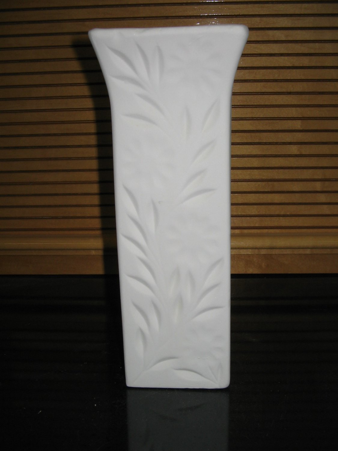 U Paint Ceramic Floral Vase Square Ready To Paint Daisy Vase