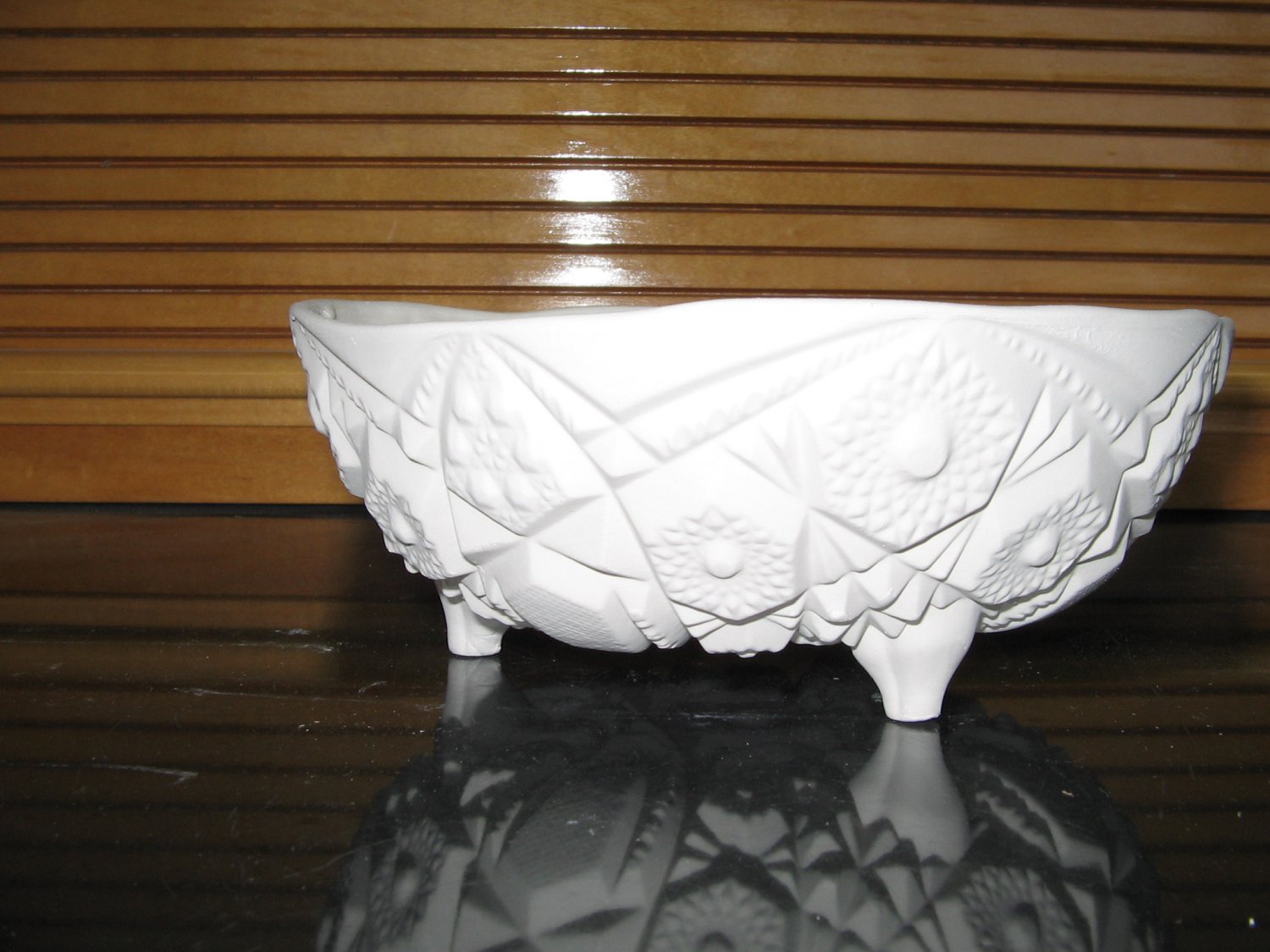 Ceramic Bisque Cut Glass Look Candy Dish Ready To Paint U Paint