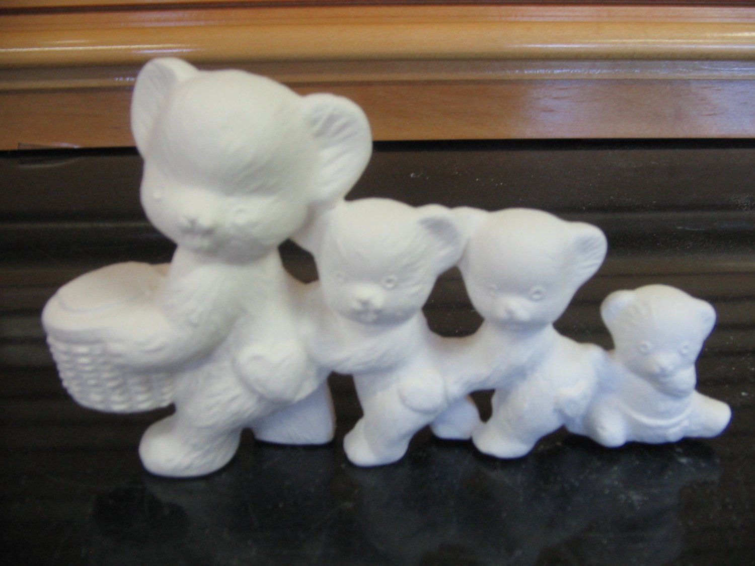 Ready to Paint Bear Family Parade Bisque U Paint
