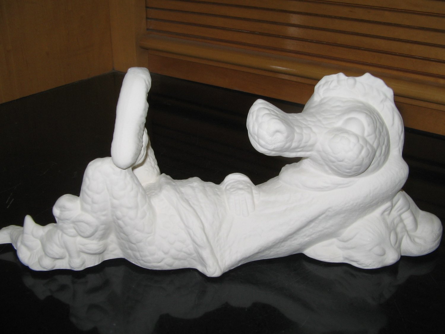 Ceramic Holiday Alligator Relaxing Ceramic Bisque U Paint Ready To Paint