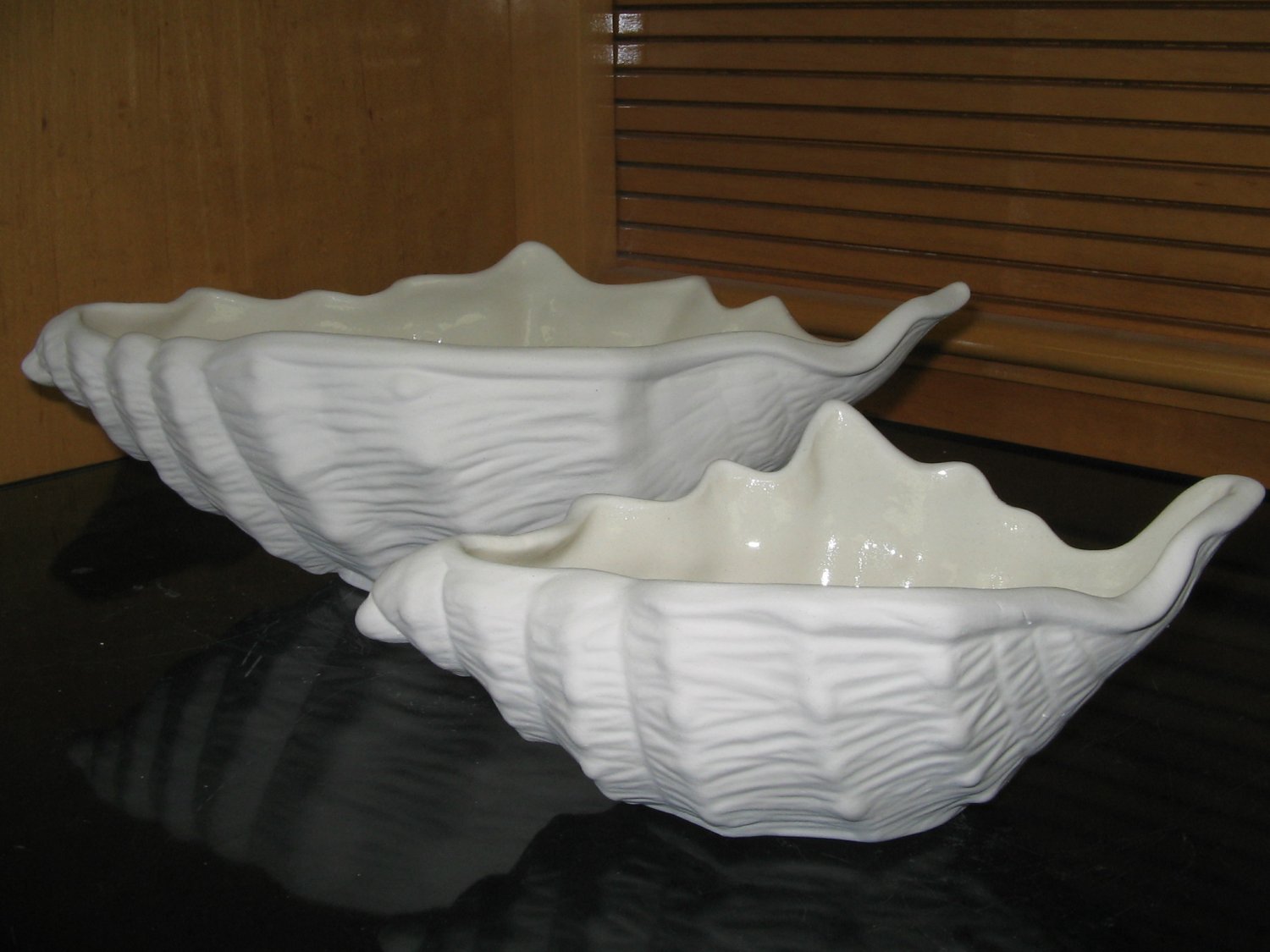 Ready To Paint Shell Dishes Pair Ceramic Bisque U Paint Ceramics