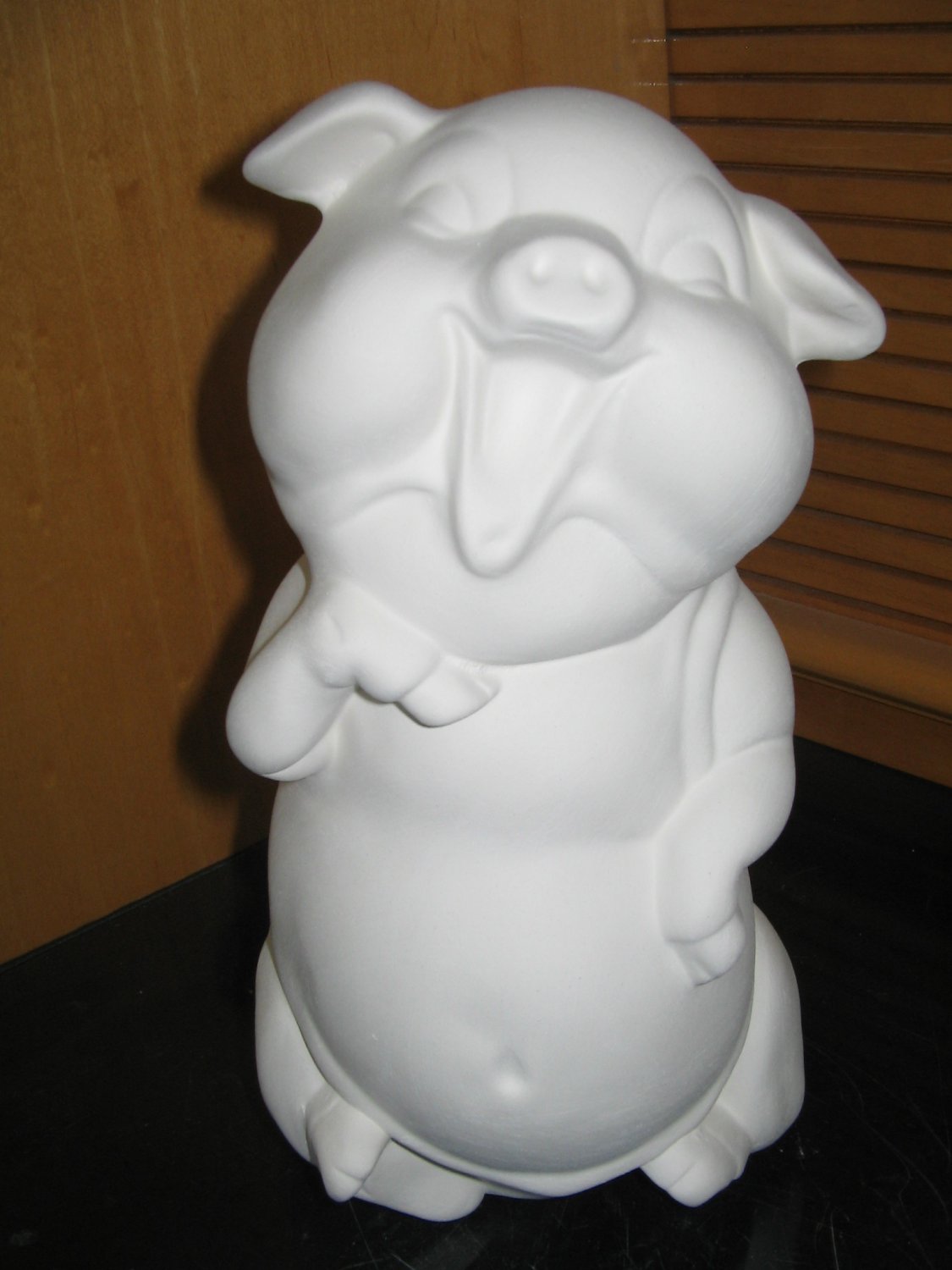 U Paint Ceramic Laughing Pig Bank Ready To Paint Ceramics