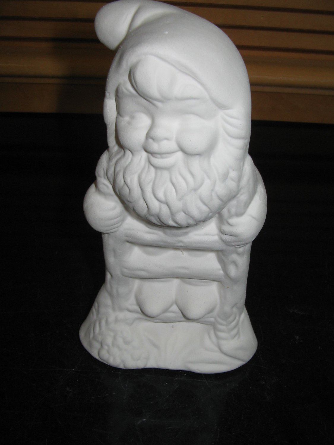 Mini Gnome Standing On A Latter Ready To Paint Ceramics U Paint