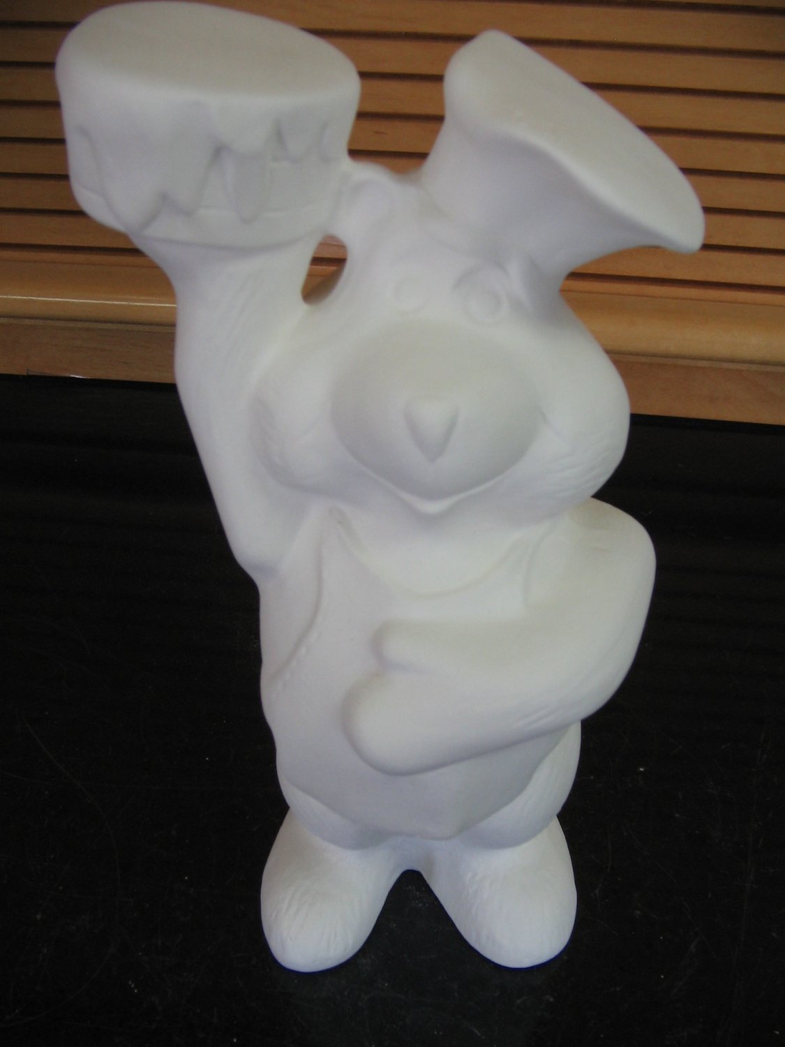 Ceramic Bisque Honey Bear With Cake U Paint Ready To Paint