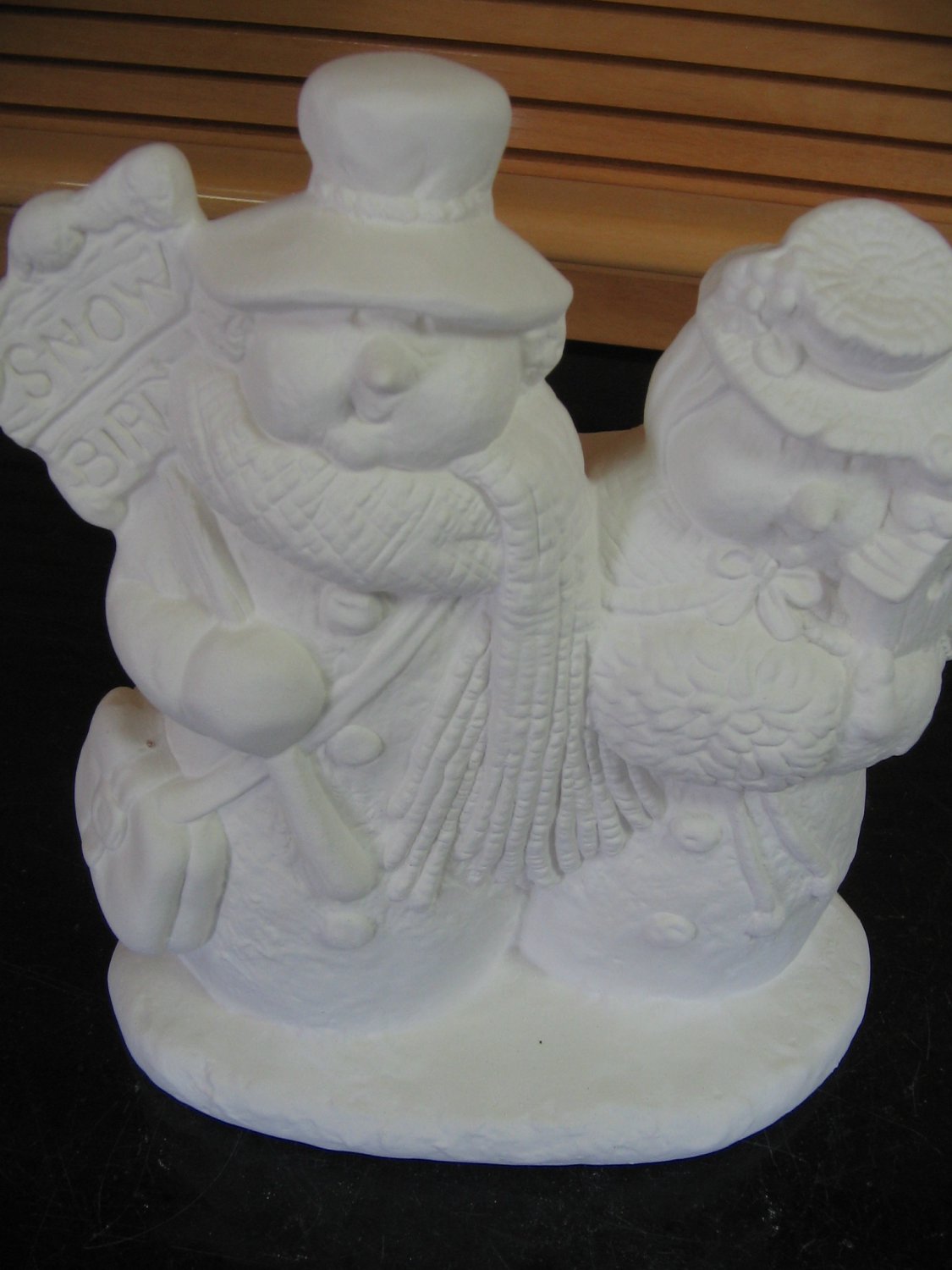 Ceramic Bisque Snowbirds Snowman And Snowwoman Ready Paint U Paint Cerami