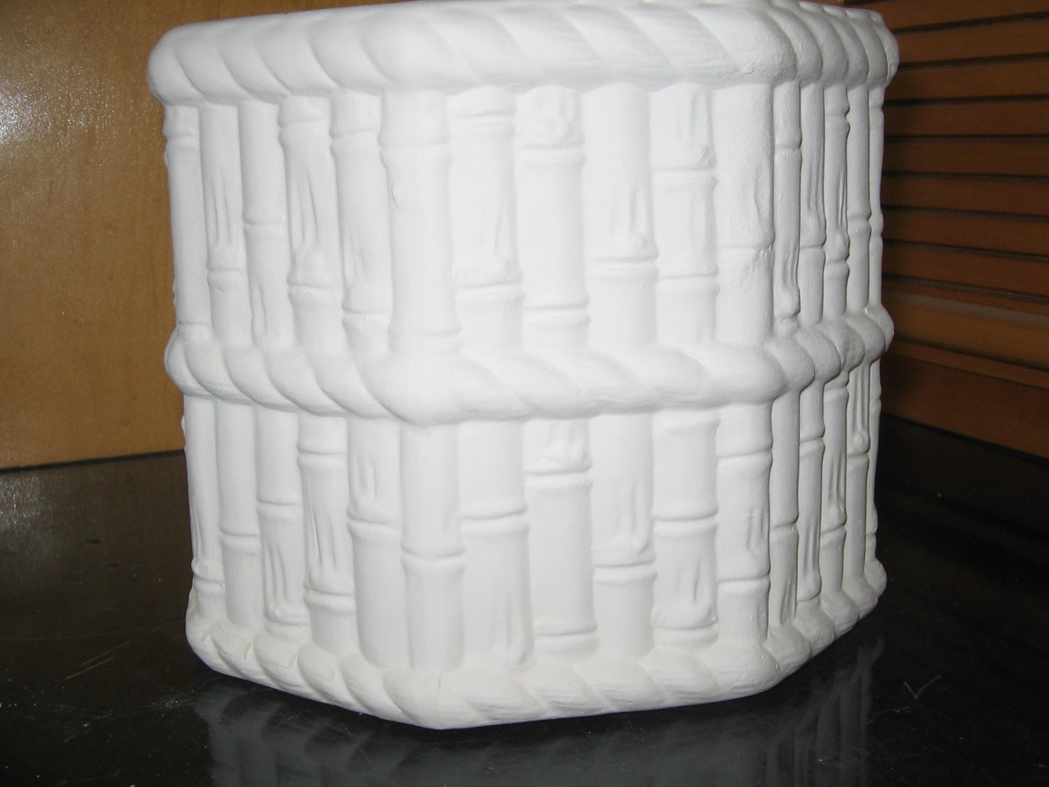 Bamboo Octogon Planter Flower Pot Ready To Paint U Paint Ceramics