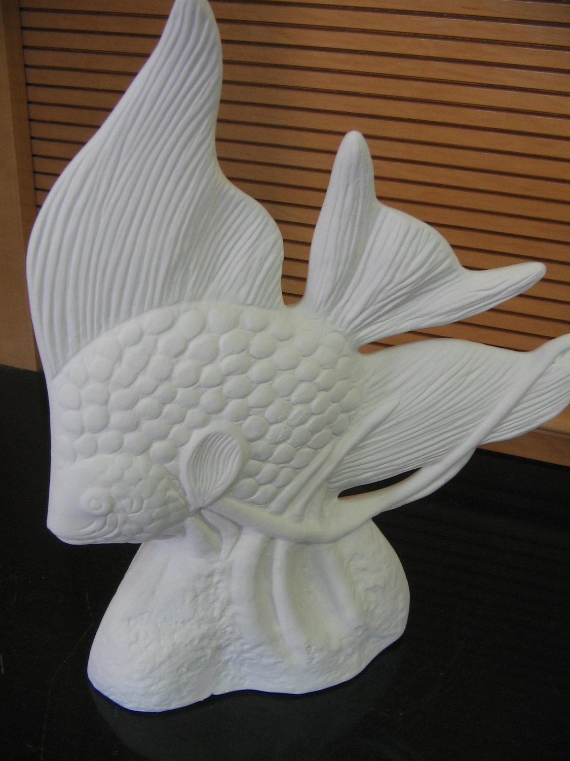Ready To Paint Large Tropical Angel Fish Ceramic Bisque U Paint