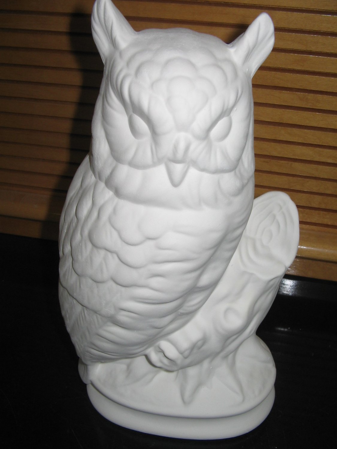 U Paint Owl On A Tree Stump Ready To Paint Ceramics Ceramic Bisque
