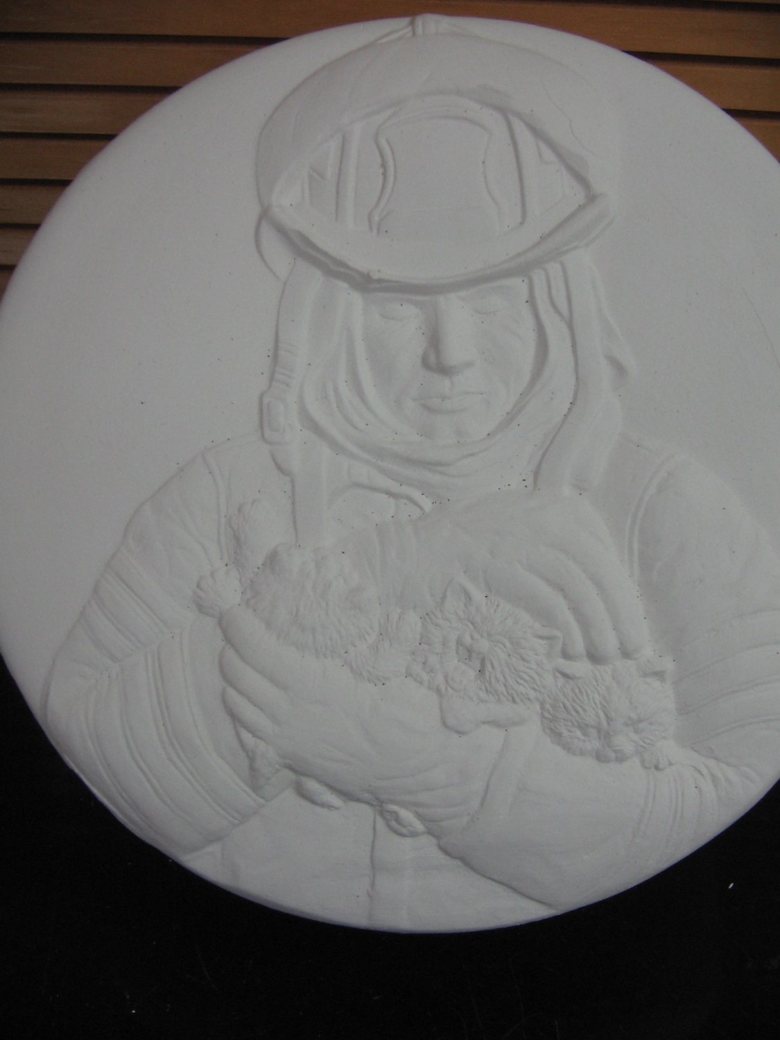 Ready To Paint Fireman Trinket Box Ceramic Bisque U Paint Ceramics