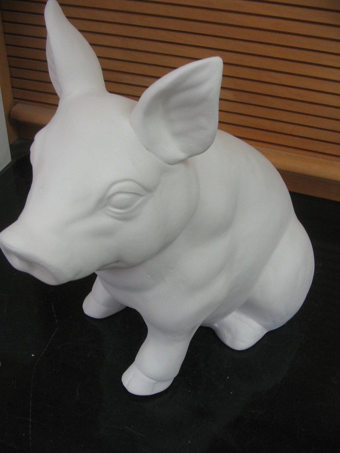 Piggy Bank Sitting Pig Ready To Paint Ceramics U Paint Ceramic Bisque