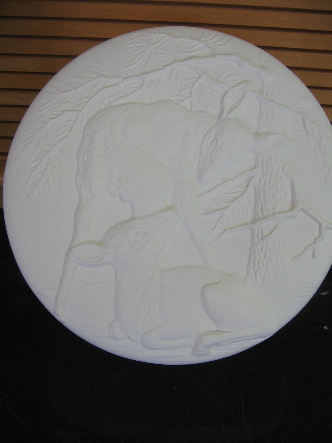 Ready To Paint Deer And Fawn Ceramic Trinket Box U Paint Ceramic Bisque