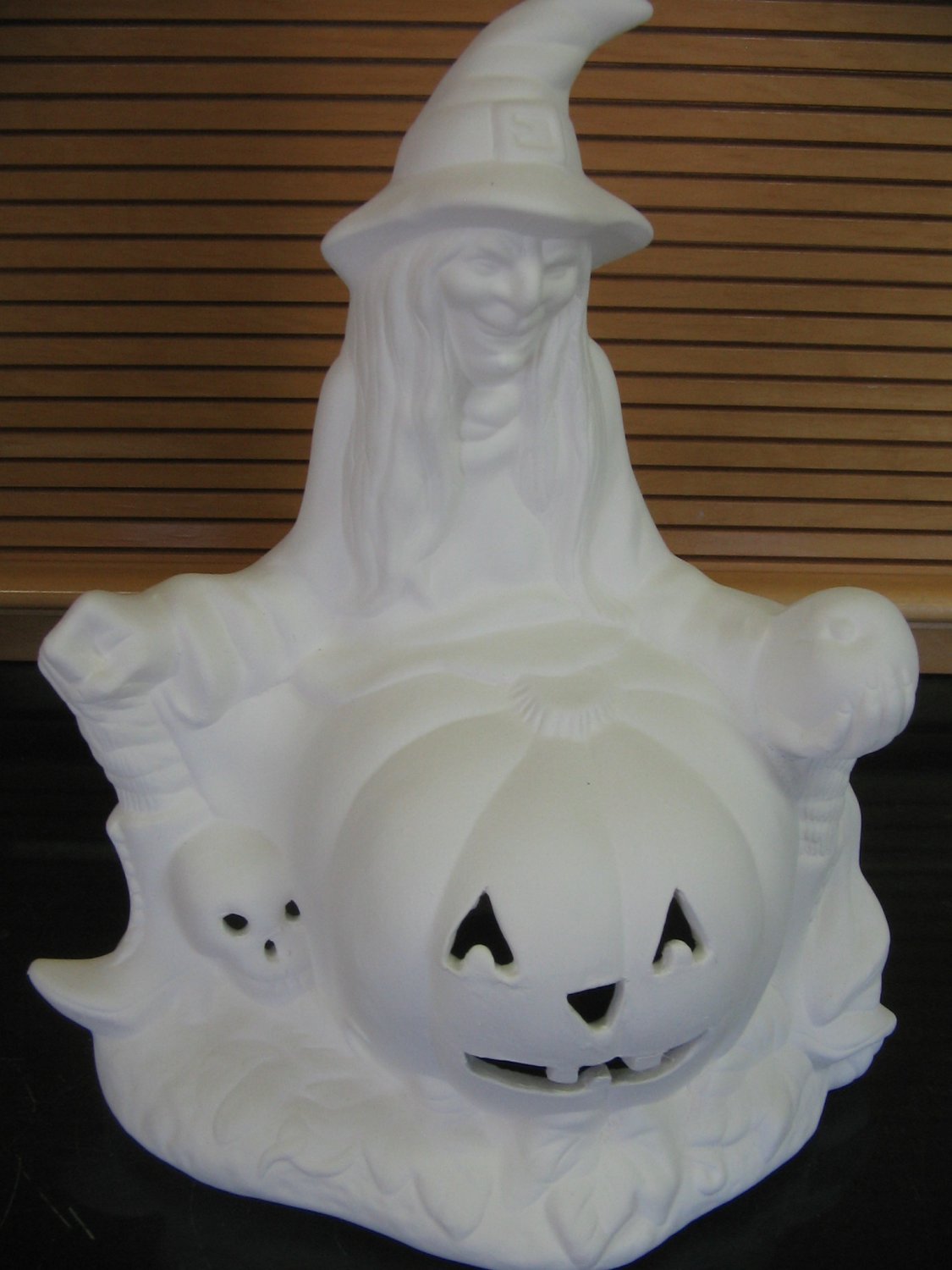 Ready To Paint Witch With Pumpkin Bisque U Paint Ceramics For Halloween