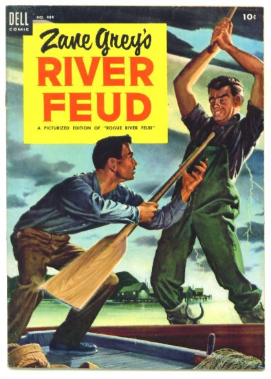 ZANE GREYS RIVER FEUD Dell Comics 1953 Four Color #484