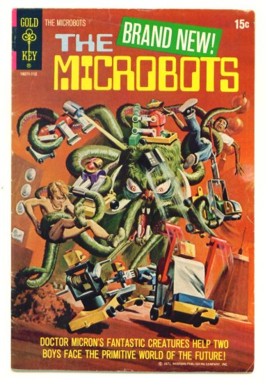MICROBOTS #1 Gold Key Comics 1971 One-Shot Robot Cover