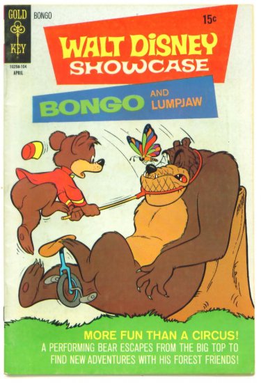 BONGO & LUMPJAW Gold Key Comics 1971 Walt Disney Showcase #3