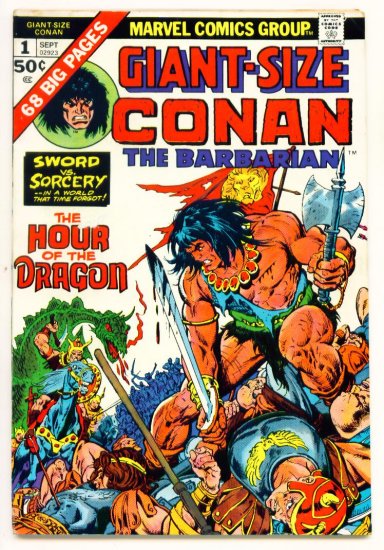 CONAN THE BARBARIAN GIANT SIZE #1 Marvel Comics 1974 Barry Smith