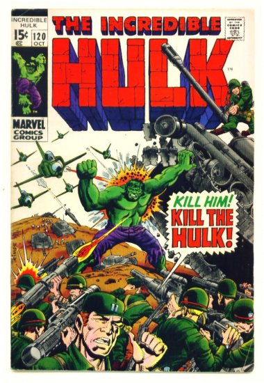 The INCREDIBLE HULK #120 Marvel Comics 1969