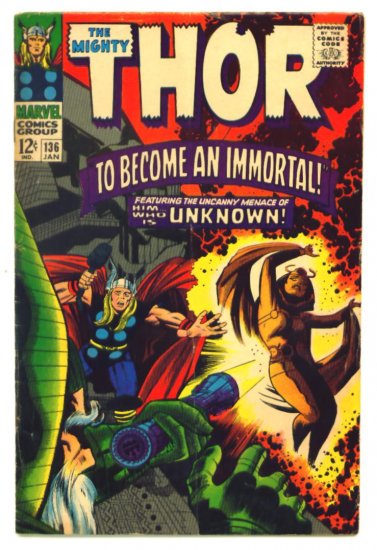 THOR #136 Marvel Comics 1967 Jack Kirby