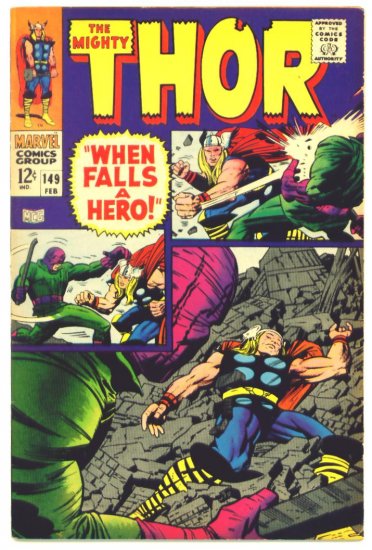 THOR #149 Marvel Comics 1968 INHUMANS Origin