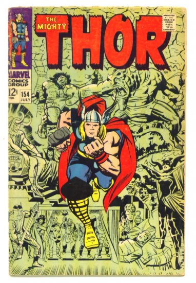 THOR #154 Marvel Comics 1968 Loki