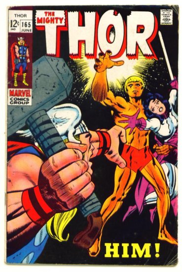 THOR #165 Marvel Comics 1969 WARLOCK First Full Appearance