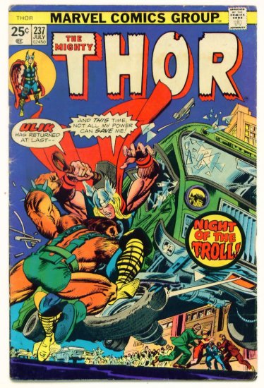 THE MIGHTY THOR #237 Marvel Comics 1975