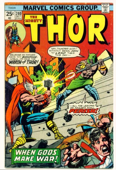 THE MIGHTY THOR #240 Marvel Comics 1975