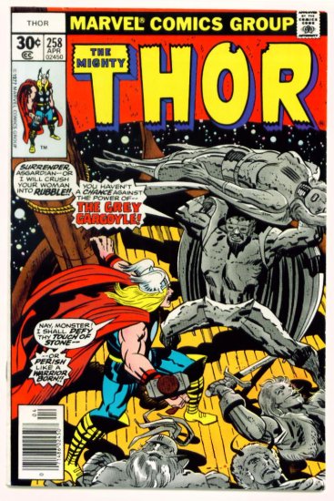 THE MIGHTY THOR #258 Marvel Comics 1977