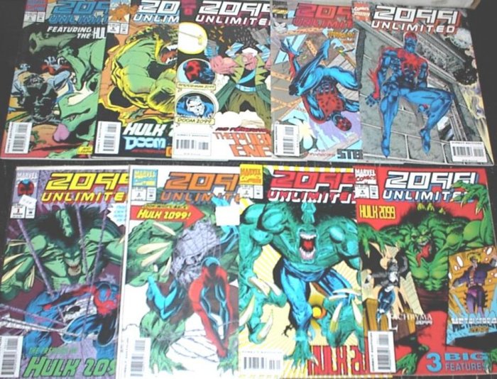 2099 UNLIMITED Lot of 9 Marvel Comics #1 - #10