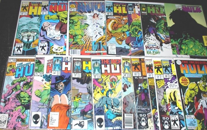 The INCREDIBLE HULK Lot of 18 Marvel Comics #280 - 466
