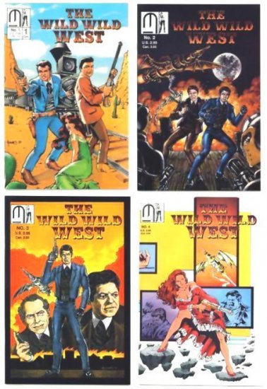 WILD WILD WEST Lot #1 - 4 Millennium Comics FULL RUN