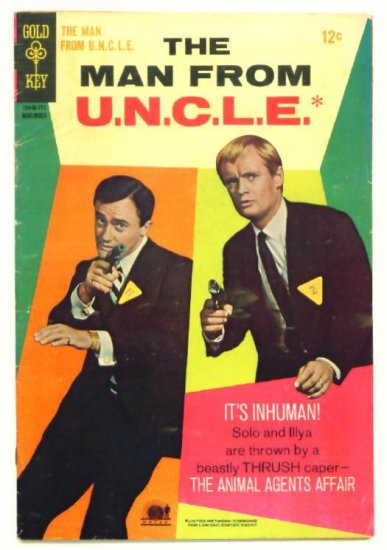 The MAN FROM UNCLE #15 Gold Key Comics 1967 Photo Cover