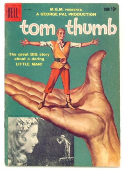 TOM THUMB Dell Comics 1958 Photo Cover GEORGE PAL