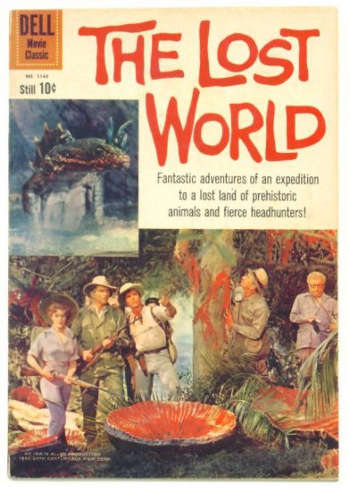 The LOST WORLD Dell Movie Comics 1960 Photo Cover