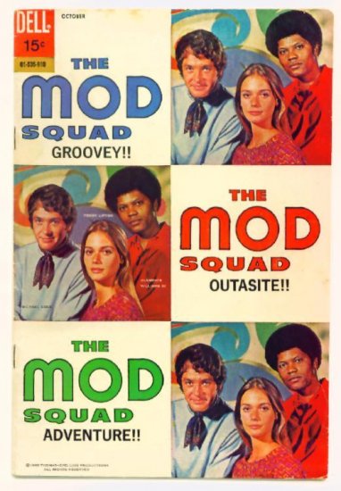 The MOD SQUAD #3 Dell Comics 1969 Photo Cover