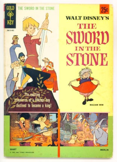 SWORD in the STONE Gold Key Comics 1963 GIANT WALT DISNEY