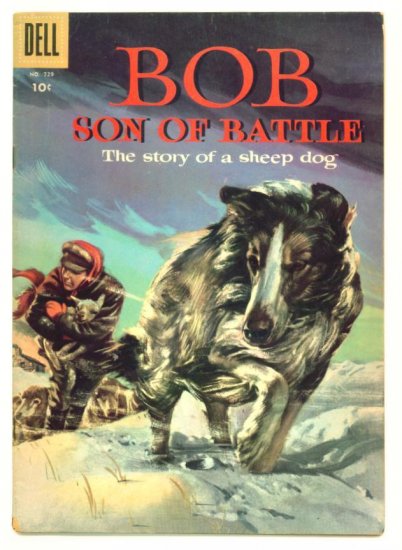 BOB Son of Battle Dell Comics 1956 Four Color #729 Collie