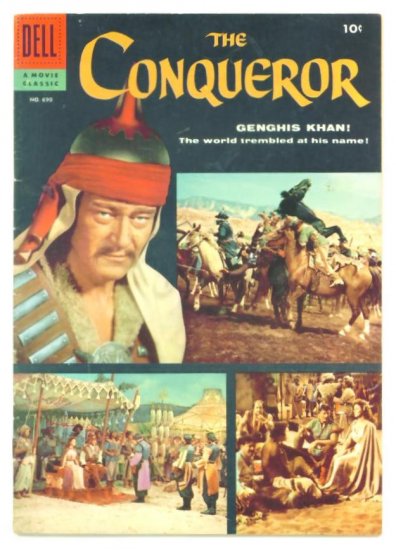 The CONQUEROR Dell Comics 1956 JOHN WAYNE PHOTO COVER