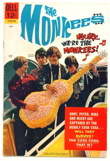 The MONKEES #2 Dell Comics 1967 Photo Cover