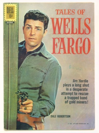TALES of WELLS FARGO #7 Dell Comics 1957 Western
