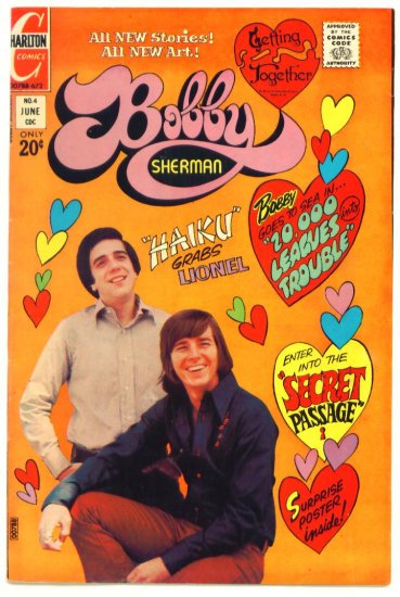 BOBBY SHERMAN #4 Charlton Comics 1972 Photo Cover