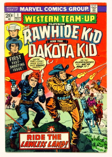 WESTERN TEAM-UP #1 Marvel Comics 1973 First Dakota Kid