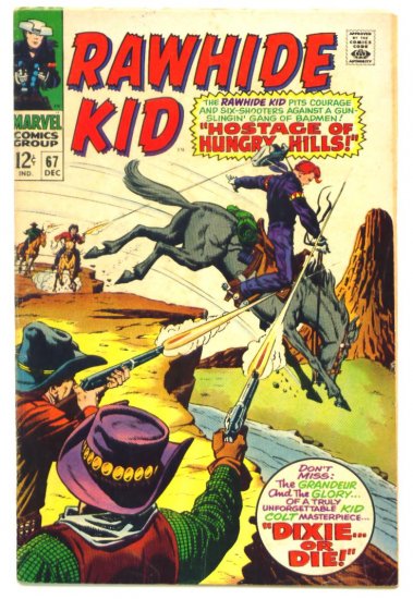 RAWHIDE KID #67 Marvel Comics 1968 Western