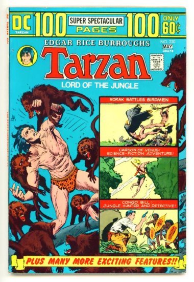 TARZAN #230 DC Comics 1974 GIANT 100 PAGE SPECTACULAR FINE +