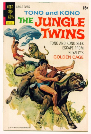 JUNGLE TWINS #5 Gold Key Comics 1973 Tono & Kono