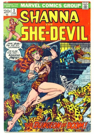 SHANNA The She-Devil #2 Marvel Comics 1973 Heroin Drug Story